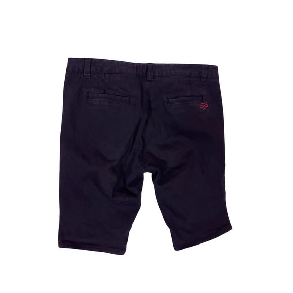 Y2K Fox Racing Black Denim Biker Shorts Women’s 7 Medium Vintage - Picture 3 of 5